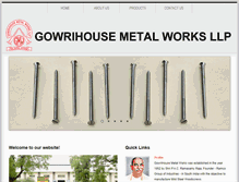 Tablet Screenshot of gowriscrews.com